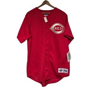 VTG Cincinnati Reds Jersey Size L Majestic 90s Diamond Collection Stitched NWT